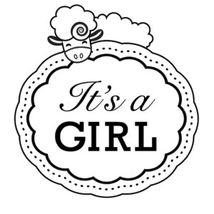 Three Designing Women Mix and Match Baby Lamb Girl Stamp