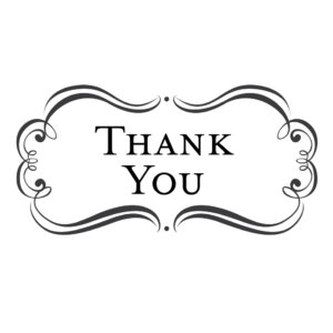 Three Designing Women Mix and Match Bridal Armore Thank You Stamp