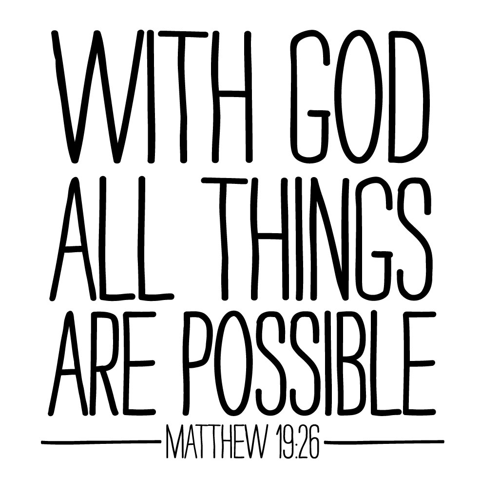 Mix & Match Christian Matthew 19:26 Stamp Three Designing Women Mix and Match Christian Matthew1926 Stamp