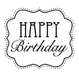 Three Designing Women Mix and Match Salutations Scallop Happy Birthday