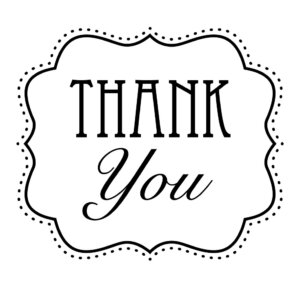 Three Designing Women Mix and Match Salutations Scallop Thank You