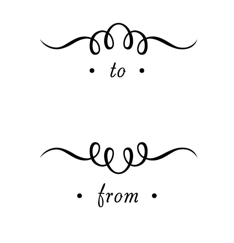 Mix & Match Salutations To From Stamp Three Designing Women Mix and Match Salutations Swirl To From